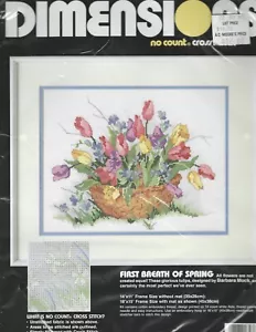 First Breath of Spring ~ No Count Cross Stitch Kit - Dimensions #3936 Barb Mock - Picture 1 of 2