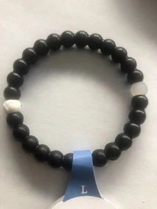 Black Stone Bracelet- Set of 2 Large - Picture 1 of 2