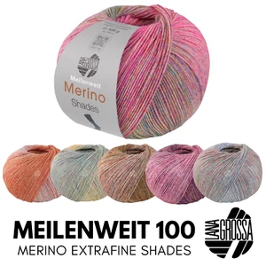 Lana Grossa MEILENWEIT 100 g Merino Extrafine SHADES 4-fach Merino-Sockenwolle - Bild 1 von 17