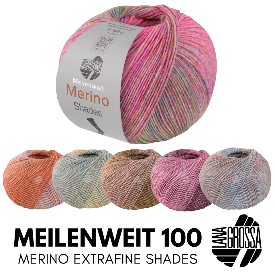 Lana Grossa MEILENWEIT 100 g Merino Extrafine SHADES 4-fach Merino-Sockenwolle - Bild 1 von 1