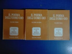 IL POEMA DELL'UOMO DIO Scritti di Maria Valtorta edizioni Pisani volumi 1 2 3