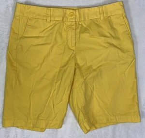 LOFT Ann Taylor women's Original straight trough hip thigh yellow short size 6 - Picture 1 of 11