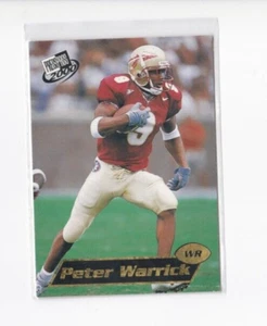 PETER WARRICK 2000 PRESSPASS FOOTBALL FLORIDA STATE ROOKIE PROMO KARTE - KOSTENLOSER VERSAND - Bild 1 von 24