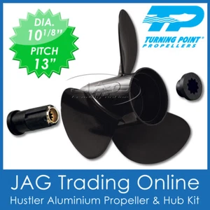 PROPELLER 10-1/8" x 13 MERCURY/MARINER/FORCE 9.9hp-25hp Aluminium Prop 10 Spline - Picture 1 of 6