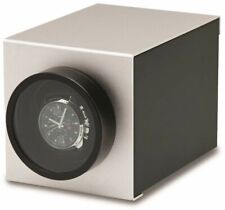 Rotations Silver-Tone Wooden & Aluminum 1-Watch Winder