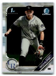 2019 Bowman Draft #BDC-129 Aaron Schunk Chrome