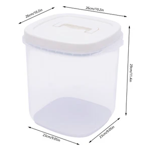 Large Airtight Food Storage Bin Dry Food Flour Rice Bean Container w/ Lid 20 lbs - Picture 1 of 16