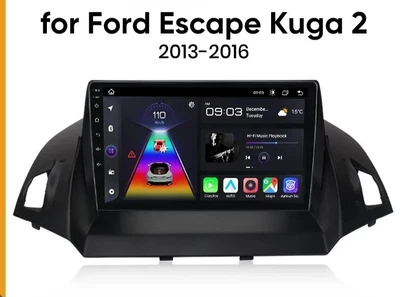 Autoradio Ford Escape Kuga 2 C-MAX 2013-2016 2GB RAM 32GB ROM wireless CarPlay - Immagine 1 di 4