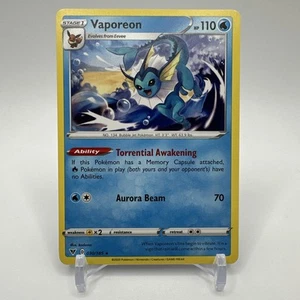Vaporeon 030/185 Pokemon Sword & Shield 2020 Vivid Voltage Unlimited Rare NM - Picture 1 of 3