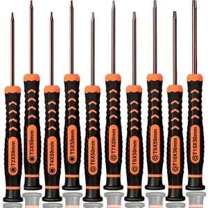 Torx Schraubendreher Set T2-T15, 10-teilig magnetisch klein Torx Sicherheitsschraubendreher... - Bild 1 von 6