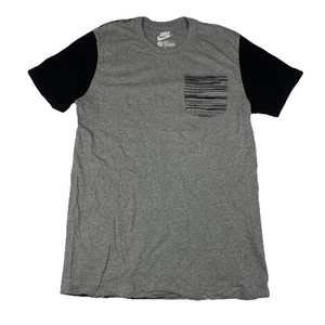 Nike Party Print Men's T-Shirt Black/Grey Size Large Slim Fit Cotton - Picture 1 of 16