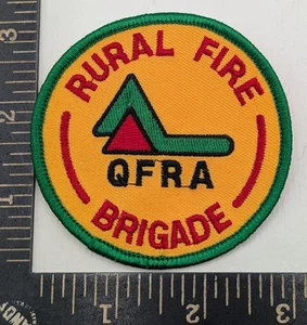 Rural Fire Brigade QFRA Patch Yellow Green Australia Emergency Services Fire Dep - Picture 1 of 2