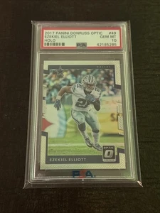2017 Panini Donruss Optic Holo #49 Ezekiel Elliott PSA 10 GEM MINT DAL Cowboys - Bild 1 von 2