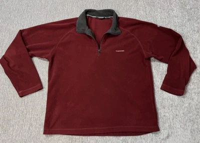 Craghoppers Fleece 1/4 Zip Mens Large Red Pullover Walking Outdoor Hiking Jacket - Image 1 of 4