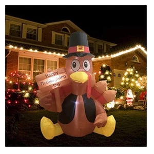 Self-Inflating 6 FT Thanksgiving Turkey - Brighten Your Holiday Celebrations - Picture 1 of 8