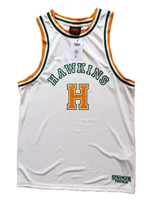 NEU Stranger Things Hawkins High Basketball Jersey Trikot Lucas weiß Primark L - Bild 1 von 3