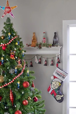 Fallout Nuka Cola X-Mas Set Fizz-tive Garland & Fizz-tive Tree Topper Neu & OVP - Bild 1 von 4