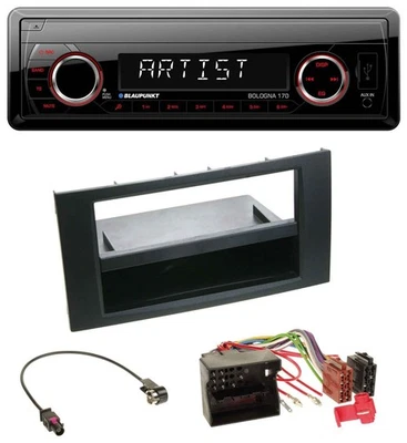 Blaupunkt SD USB 1DIN MP3 AUX Autoradio für Ford Fusion Transit Kuga 05-12 schwa - Bild 1 von 4