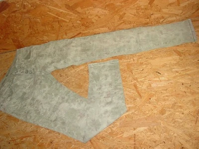 BLUE MONKEY 31(W31/L34) Damen Stretchjeans/Jeans grün gemustert Alexis - Bild 1 von 2