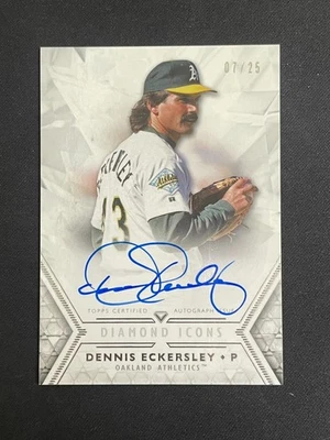 Dennis Eckersley 2018 Topps Diamond Icons /25 Auto Autographed Card #AC-DE - Image 1 of 2