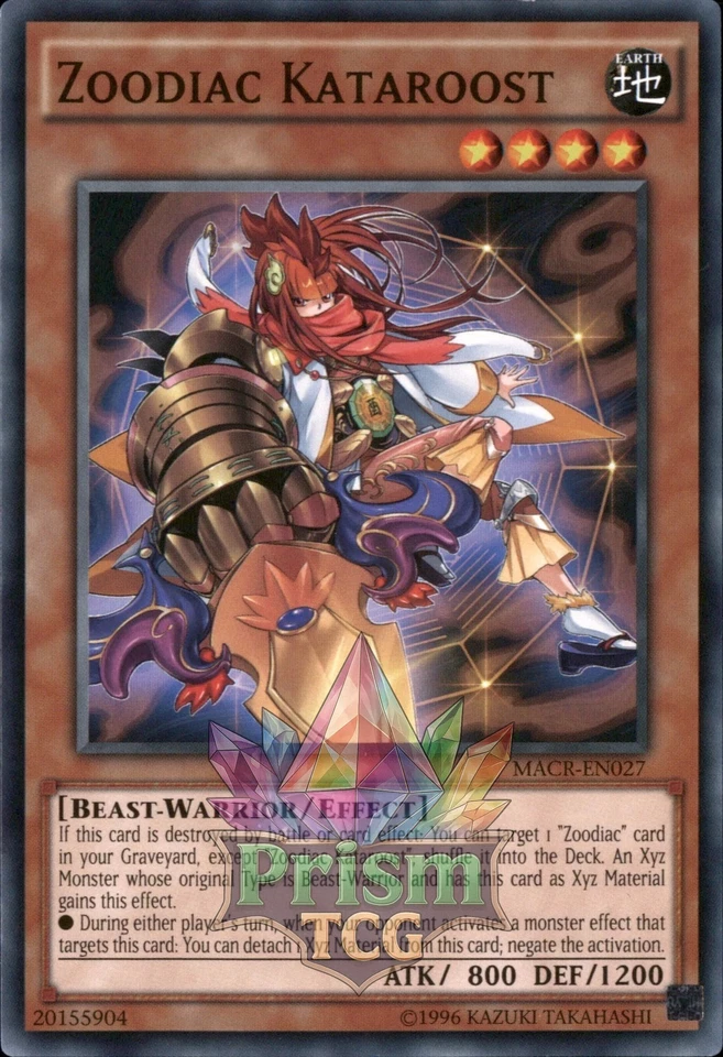 Zoodiac Kataroost MACR-EN027 Yugioh - Image 1 of 1