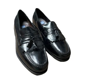 Nunn Bush Dress Flex Herren schwarz Leder Manning elegante Schuhe Größe 10 M neu im Karton - Bild 1 von 10