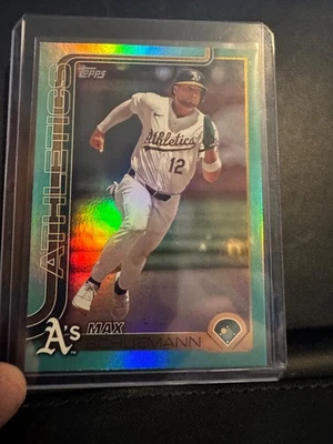 2025 Topps Series One 305 Max Schuemann Teal - Image 1 of 2