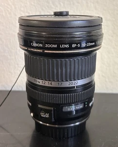 Canon Ultrasonic EF-S 10-22mm 1:3.5-4.5 USM Wide Angle Camera Zoom Lens - Picture 1 of 11