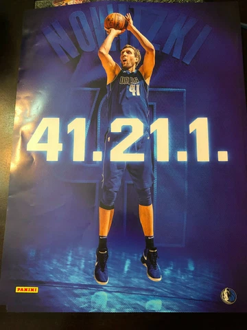 Dirk Nowitzki 41.21.1. Final Home Game 18x24 Poster SGA Rare Cover