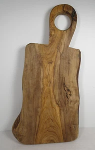 Burled Olivewood Cutting Charcuterie Serving Cheese Tray 5.5’’ Wide by 13’’ Long - Picture 1 of 12