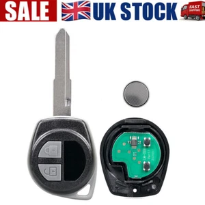 2 Buttons Full Remote Key Fob For Suzuki Grand Vitara Swift Jimny Alto 433Mhz UK - Picture 1 of 7