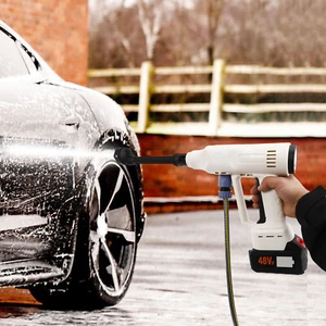 Portable Cordless Battery Powered Pressure Washer For Car Home Garden Wash NEW - Picture 1 of 14