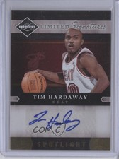 2011-12 Panini Limited Signatures Spotlight Gold /24 Tim Hardaway #50 Auto HOF