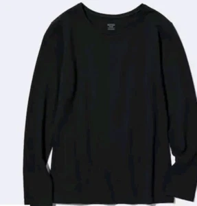 Heattech Exra Warm Cotton Crew neck ,Long Sleeve Termak Top-one Size - Picture 1 of 1