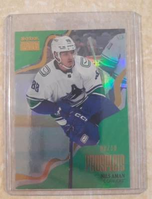 2022-23 Skybox Metal Universe Star Emeralds /10 Nils Aman #PP-44 Rookie - Image 1 of 2