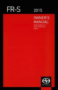 Scion FR-S 2015 manual del propietario guía del usuario libro de referencia del operador fusibles fluidos - Imagen 1 de 1