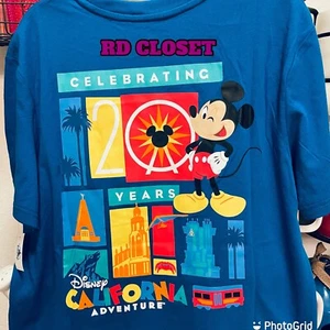 Disneyland Disney California Adventure 20th Anniversary T-shirt. Large - Picture 1 of 8