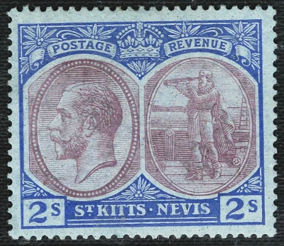 ST KITTS & NEVIS KGV Stamp 2s High Value Mint MM ABLUE154 - Image 1 of 4