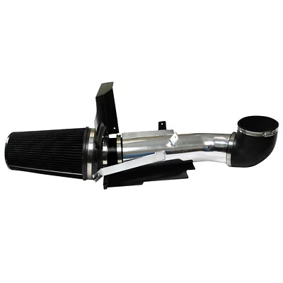 Cold Air Intake System+Heat Shield For 99-06 GMC/Chevy V8 4.8L/5.3L/6.0L Black - Image 1 of 4
