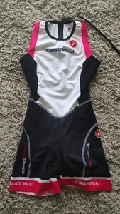 Traje de triatlón Castelli Free Tri ITU para mujer, cojín de asiento Kiss Tri talla: M ¡NUEVO! - Imagen 1 de 23
