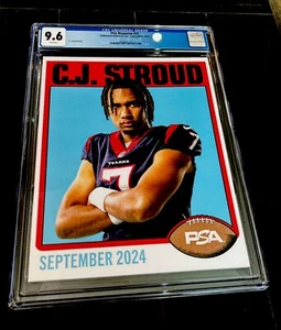 CJ STROUD RARE PSA MAGAZINE COVER 2024 C.J. HOUSTON TEXANS CGC 9.6 - Picture 1 of 3