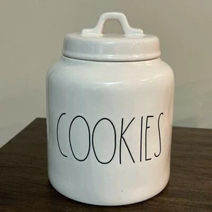 Rae Dunn - COOKIES - weiß mit schwarzer Keksdose Dose - Bild 1 von 9