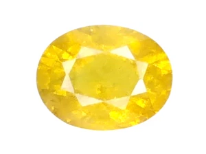 1.18cts Yellow natural sapphire oval cut loose gemstones "see video" - Picture 1 of 3