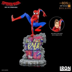 Iron Studios Spider-Man Into the Spider-Verse Peter B.Parker BDS Art 1/10 Statue - Picture 1 of 11