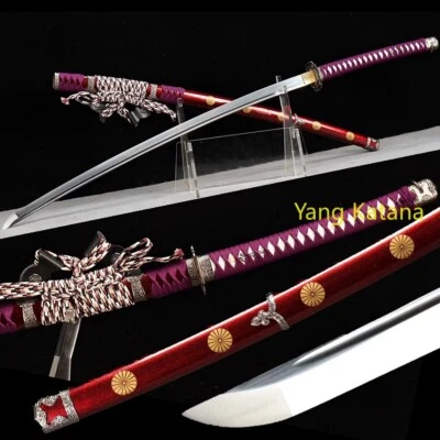 130 CM Nodachi Spring Acero Afilado Tachi Japones Katana Samurai Espada de Batalla #1026 Foto 1 de 4