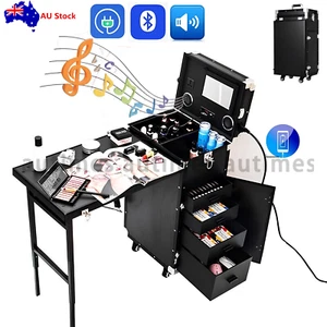 Makeup Case Beauty Trolley Manicure Table Tatto Artist Worktable Organiser AU - Picture 1 of 13
