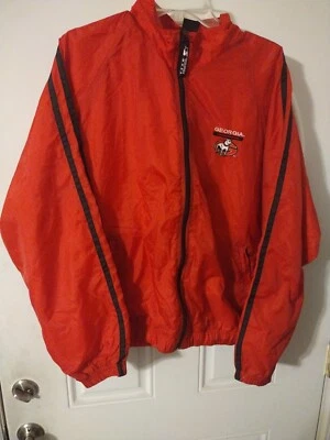 Vintage DEADSTOCK Georgia Bulldogs STARTER Jacket Men L Windbreaker Set M Pants  - Image 1 of 4