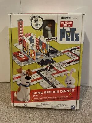 Secret Life Of Pets Home Before Dinner Board Game Children Dog Rabbit 2 Player - Image 1 of 2