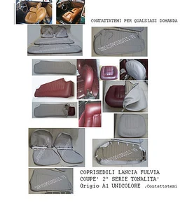 FULVIA COUPE' 2° SERIE LANCIA COPRISEDILI GRIGIO A1 UNICOLORE *M* - Picture 1 of 6