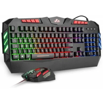Rii Gaming Rk900+ (Layout Italienisch) - Set Tastatur und Maus - Bild 1 von 4